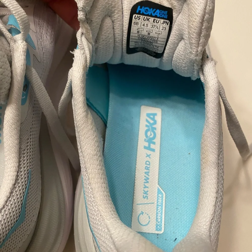 Hoka Women’s Skyward X Gray Blue Size 6 (6D) - Used 27 mi, Like New. $75 Floor - Picture 2 of 16